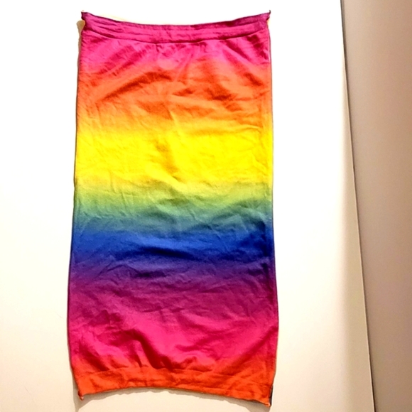 Rainbow Mini Dress Rave Clubwear - Picture 3 of 3